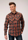 Roper 1853 Dobby Plaid (Marron) - Chemise western pour homme
