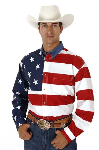 Chemise Western pour homme Roper avec étoiles et rayures (Multi)