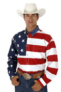 Chemise Western pour homme Roper avec étoiles et rayures (Multi)