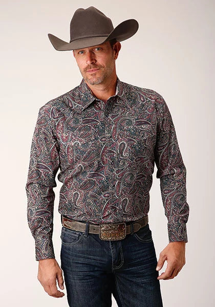 Roper 1664 Old Time Paisley (Multi) - Chemise western pour homme