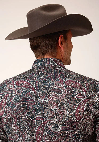 Roper 1664 Old Time Paisley (Multi) - Chemise western pour homme