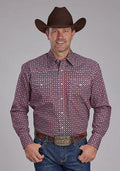 Chemise Western Homme Roper 2153 Foulard Routier (Rouge)