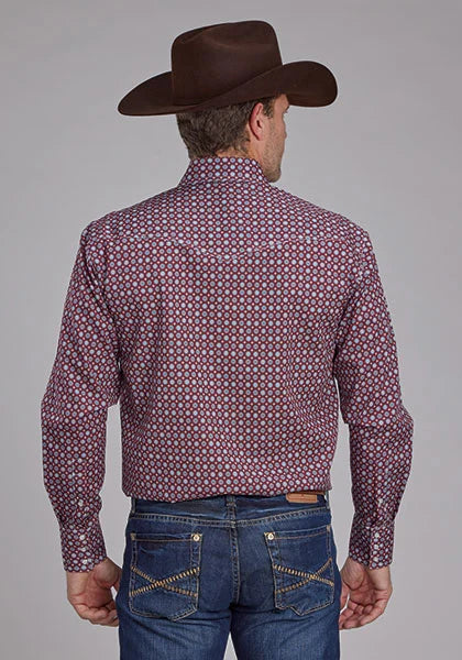 Chemise Western Homme Roper 2153 Foulard Routier (Rouge)