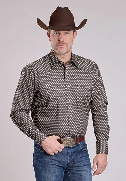 Chemise western Roper 2594 Foulard extensible (gris) pour homme
