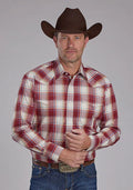 Chemise western pour homme Roper 2160 '57 Chevy à carreaux (rouge)