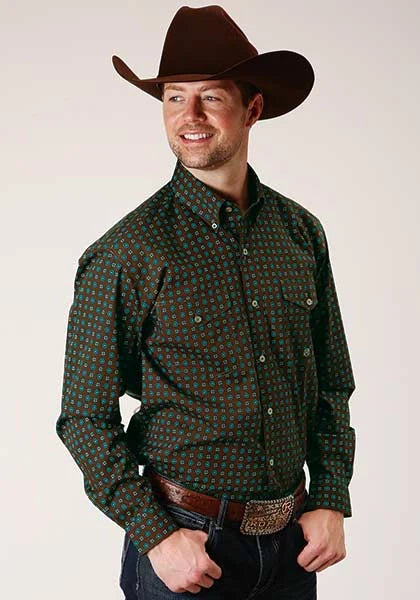 Roper 1376 Agave Foulard (Marron) - Chemise Western Homme