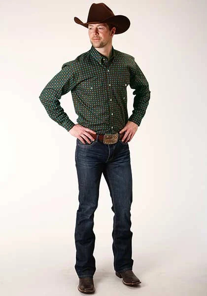 Roper 1376 Agave Foulard (Marron) - Chemise Western Homme
