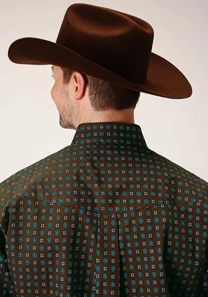 Roper 1376 Agave Foulard (Marron) - Chemise Western Homme