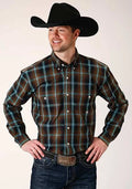 Chemise Western Homme Roper 1375 Plaid (Chocolate)