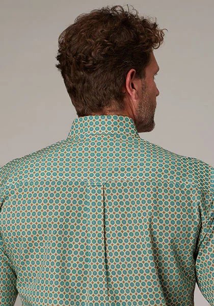 Chemise homme à manches courtes Roper 2021 Sedona Foulard (Turquoise)