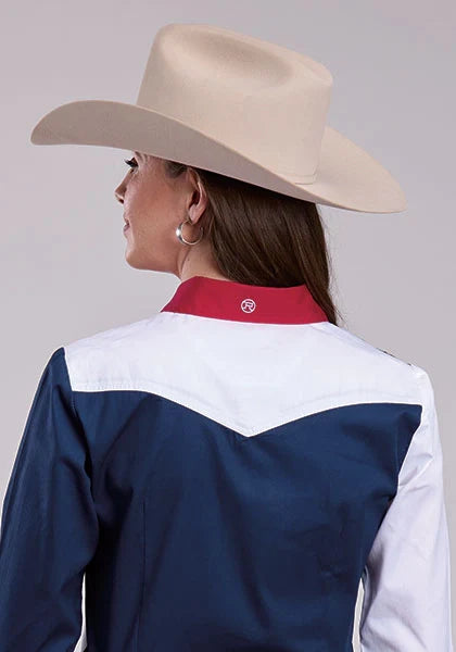 Roper Colorblock Americana (Multi) - Chemise Western Femme