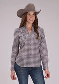 Chemise western Roper 2501 Medallion Foulard (Gris) - Femme