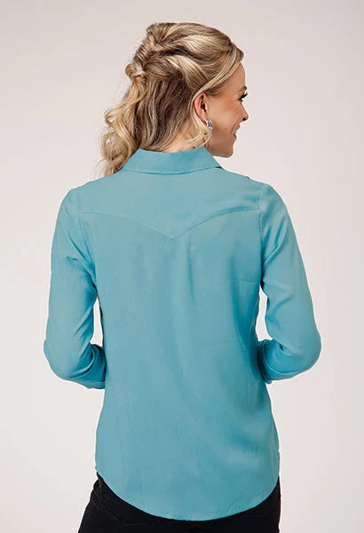 Roper 1874 Challis (Turquoise) - Chemise western pour femme