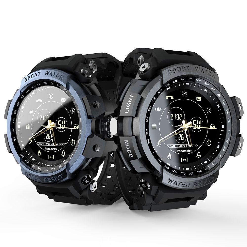 Montre connectée de sport moderne professionnelle étanche 5ATM avec rappel d'appel Bluetooth et affichage numérique pour systèmes iOS et Android