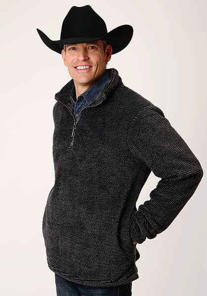 Roper 00530 Melange (Gris) - Pull polaire pour homme