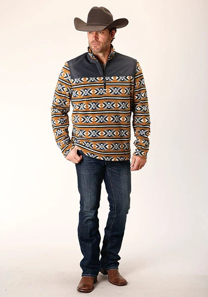 Roper 1815 Aztec (Orange) - Pull polaire homme