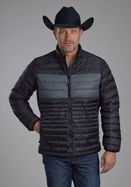 Veste en nylon Roper 2165 Parachute (noir/gris) pour homme