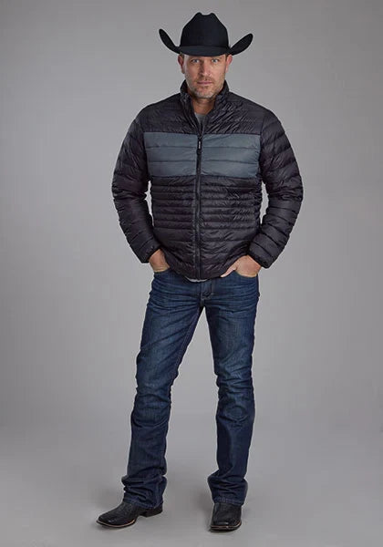 Veste en nylon Roper 2165 Parachute (noir/gris) pour homme