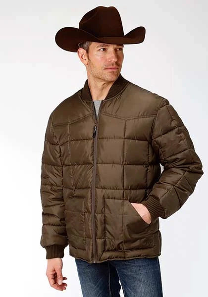 Blouson homme Roper 1473 matelassé (marron)