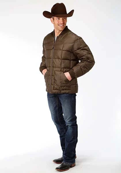 Blouson homme Roper 1473 matelassé (marron)