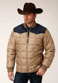 Veste Roper 1473 garnie en polyester (bleu marine/kaki) - Homme