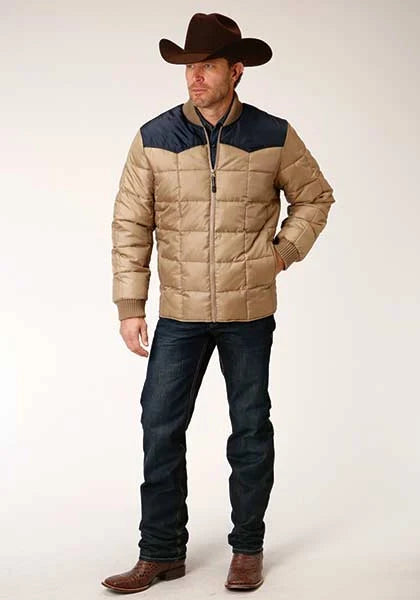 Veste Roper 1473 garnie en polyester (bleu marine/kaki) - Homme