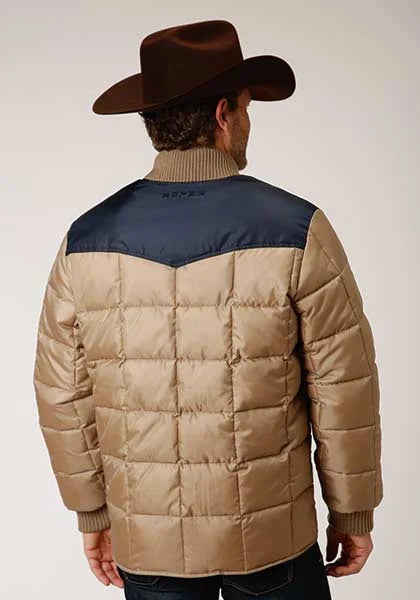 Veste Roper 1473 garnie en polyester (bleu marine/kaki) - Homme