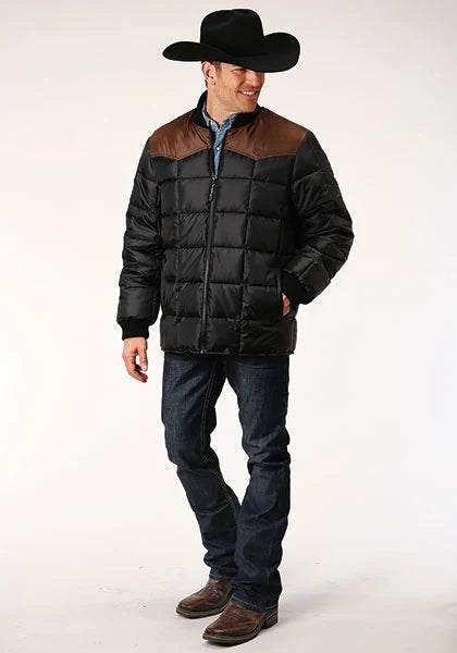 Roper 1473 Rembourré (Marron/Noir) - Blouson Homme
