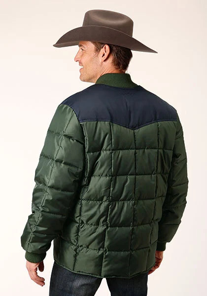 Roper 1473 Rembourré (Bleu Marine/Vert) - Veste Homme