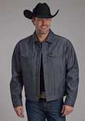 Veste softshell homme Roper 2252 aspect denim (bleu)