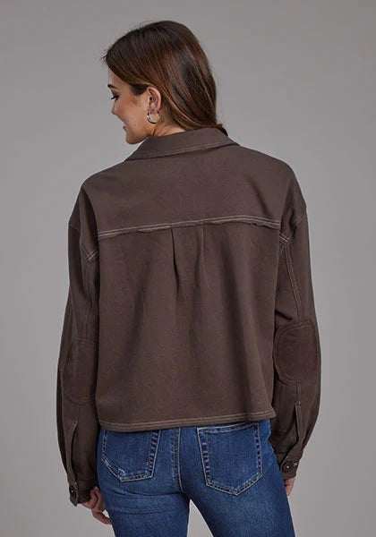 Roper 2272 Tricot Imprimé (Marron) - Blouson Court Femme
