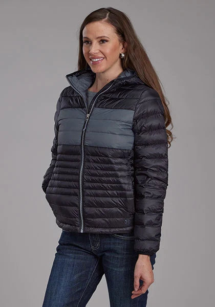 Veste en nylon femme Roper 2165 Parachute (noir/gris)