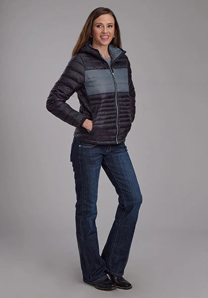 Veste en nylon femme Roper 2165 Parachute (noir/gris)