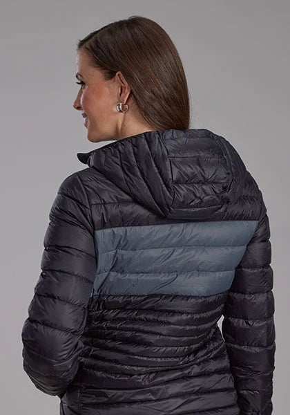 Veste en nylon femme Roper 2165 Parachute (noir/gris)