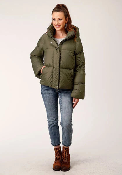 Doudoune Roper 1744 (verte) - Veste en nylon pour femme