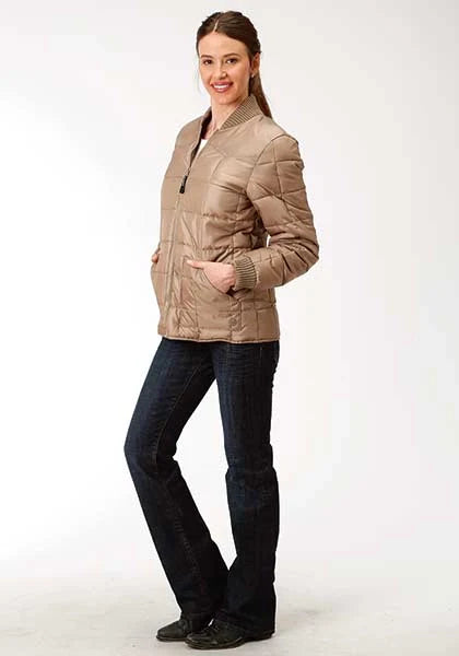 Veste matelassée en polyester Roper 1473 (kaki) – Femme