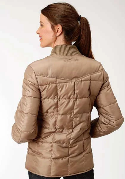 Veste matelassée en polyester Roper 1473 (kaki) – Femme