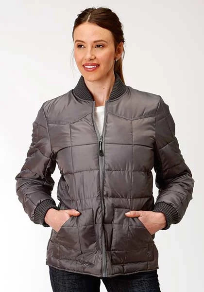 Veste matelassée Roper 1473 en polyester (gris) pour femme