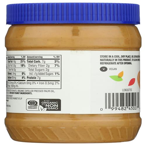 Beurre de cacahuètes croquant biologique Whole Foods Market, 453 g