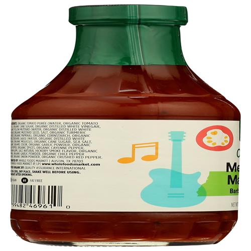 Whole Foods Market, Sauce barbecue biologique Memphis Madness, 18 oz