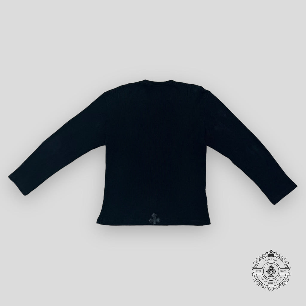 T-shirt thermique à manches longues Chrome Hearts noir