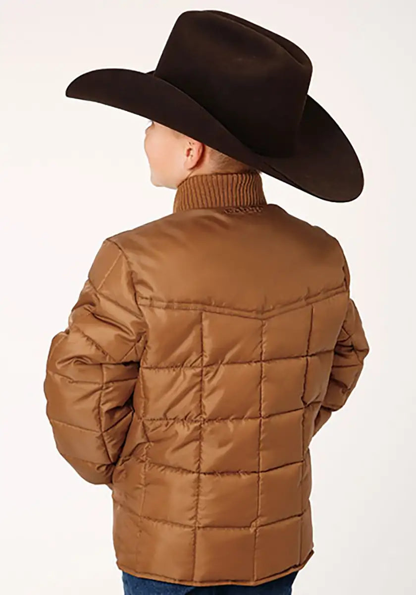 Doudoune Roper en polyfill pour garçon (marron) - Blouson pour enfant