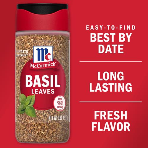 Feuilles de basilic McCormick, 17,5 g