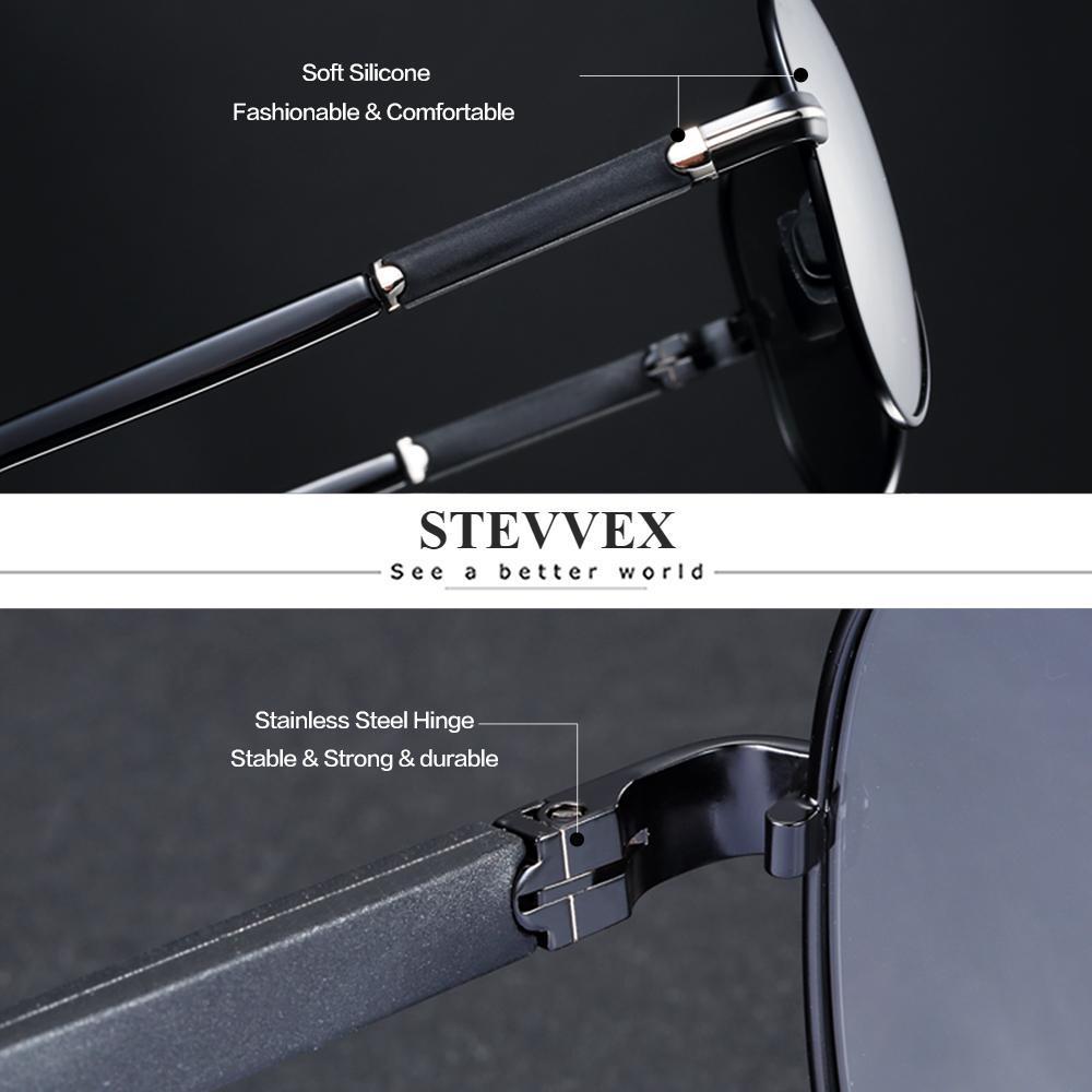 Lunettes de Soleil Aviateur Luxe pour Homme Polarisées Style Pilote Accessoires Homme Conduite Pêche Randonnée Protection UV400