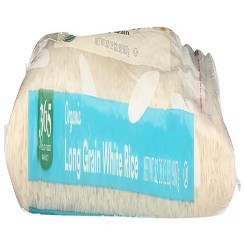 Riz blanc à grains longs biologique, 907 g, Whole Foods Market