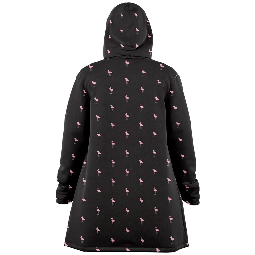 Sweat à capuche cape Flamingo Classique Noir
