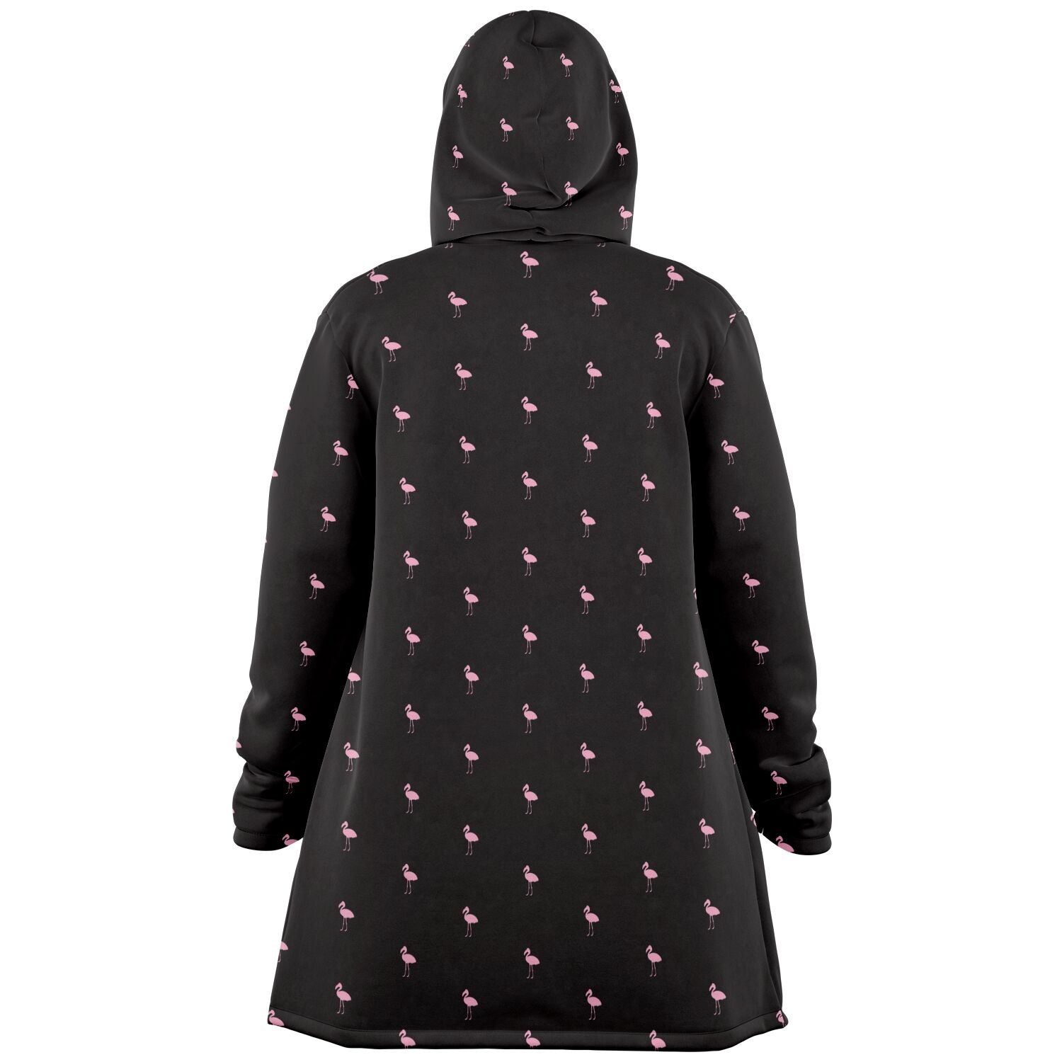 Sweat à capuche cape Flamingo Classique Noir