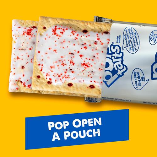 Pop-Tarts Toaster Pastries, Breakfast Foods, Kids Snacks, Frosted Raspberry, 13.5Oz Box (8 Pop-Tarts)