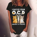T-shirt graphique mignon avec un chat