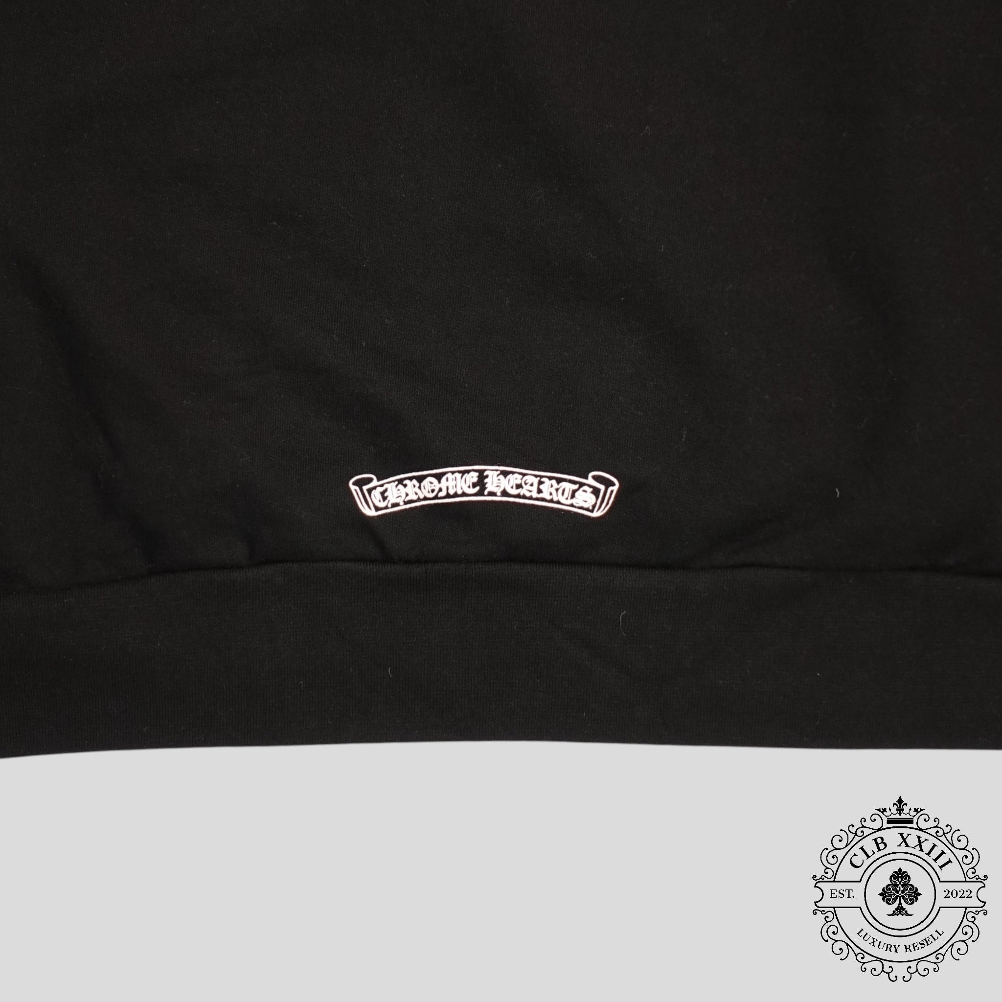 SWEAT-SHIRT RAS DU COU CHROME HEARTS AVEC LOGO SUR LA NUQUE - NOIR